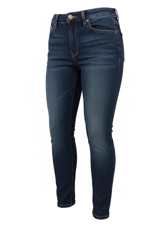 Time and Tru Denim - Time and Tru Dark Blue High-Rise Skinny Jeans